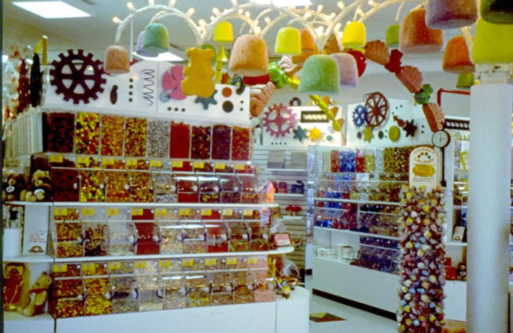 Decoración tienda de gominolas