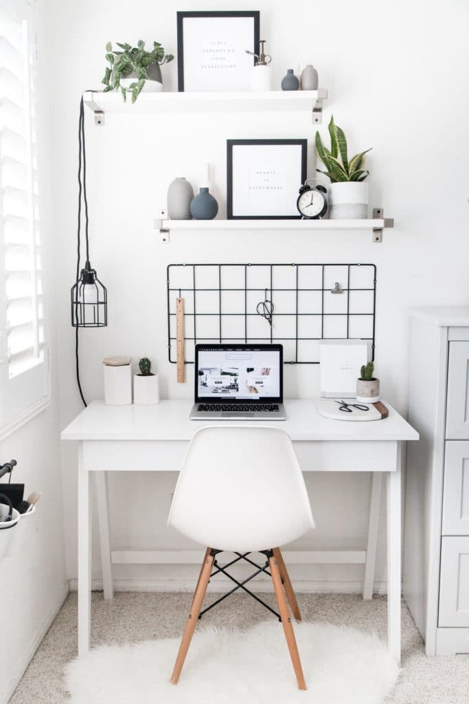 Decorar oficina en casa con estilo minimalista