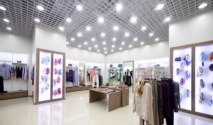 Iluminación para tiendas de ropa