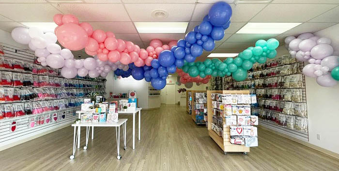 Techo tienda de globos