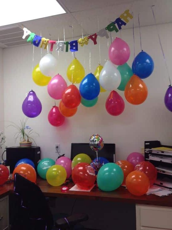  ▻ Cómo decorar una oficina de cumpleaños