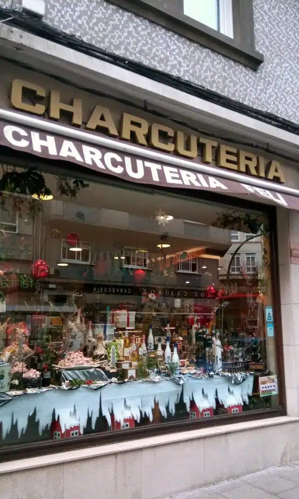 Escaparate carnicería Navidad