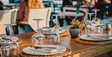 Mesas artesanales en restaurantes